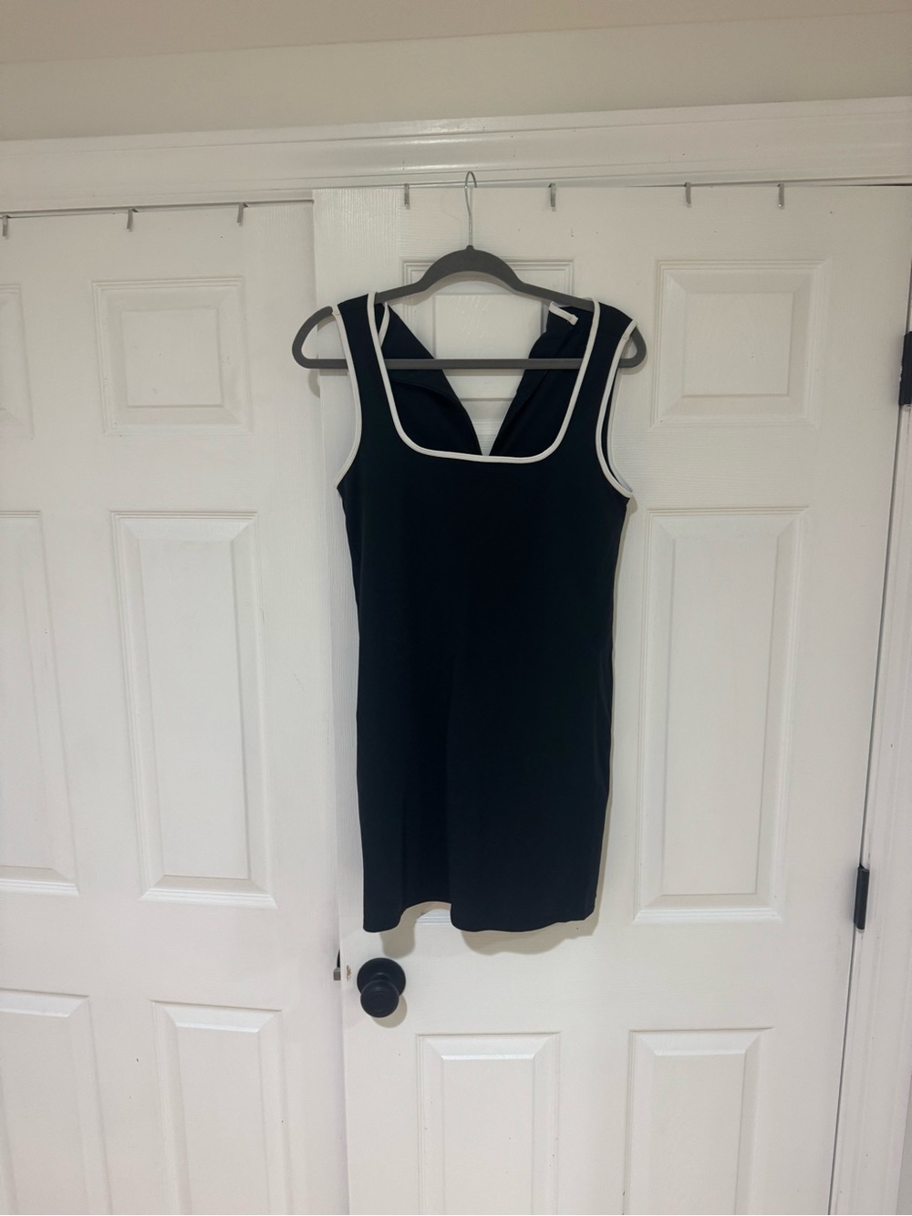 Abercrombie & Fitch Black Mini Dress with White Trim- tennis dress